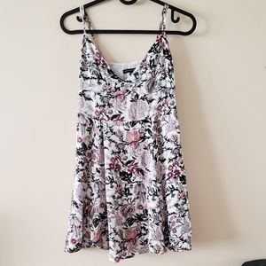 American Eagle Outfitters Floral Dress - Black, Pink, White